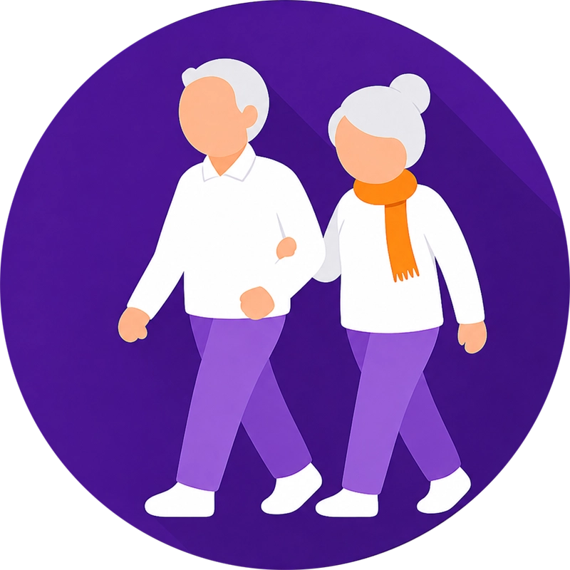 Icoon volwassenen 55+